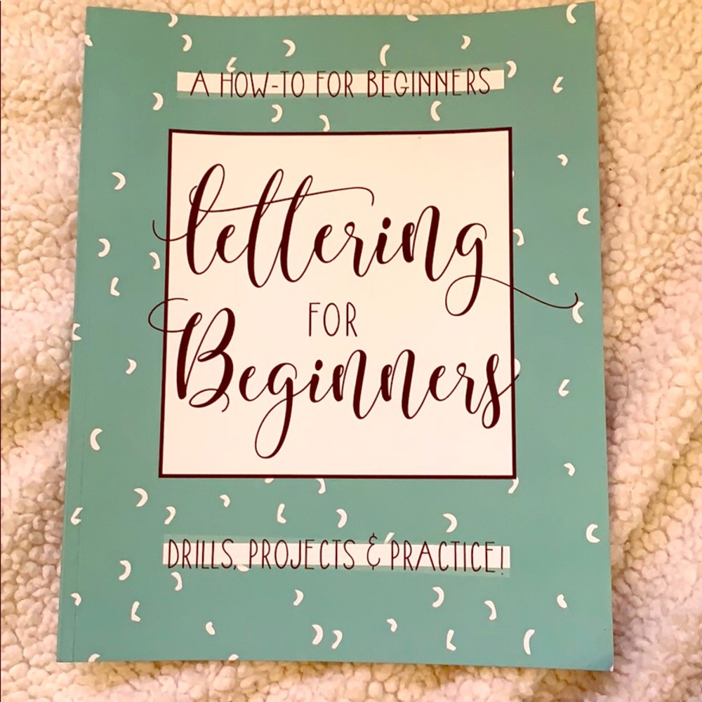 Lettering book- NEW NEVER USED!!